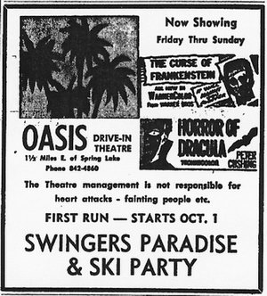 M-104 Drive-In Theatre - Oasis Ad 9-25-65 (newer photo)